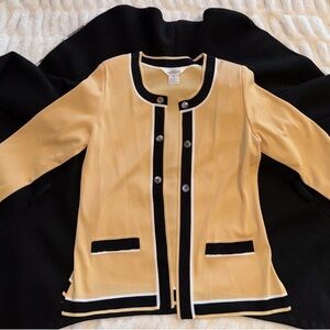 Misook Black and Cream Blazer